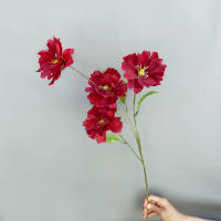 4 Cabezas De Flores Artificiales Largos Pétalos Silken Bouquet Plantas Para Bodas Fiestas Sala De Estar Decoración De Mesa Regalo - details 6