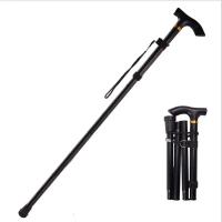 Bastón Telescópico De Aleación De Aluminio Para Senderismo Y Trekking Plegable Con Punta De Goma Para Ancianos Bastón De Caminar - details 1