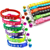 Collar De Campana Para Gatos Y Perros Con Impresión De Colores Variados Suministro De Mascotas Popular Collar De Bola Para Gatos Y Perros - details 1