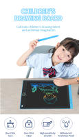 Tableta De Escritura LCD De 6.5 Pulgadas Tablero De Dibujo Erasable Para Niños Juguetes Regalos Para Niños Hombres Edad Recomendada 6-12 Años Material ABS Plástico - details 0