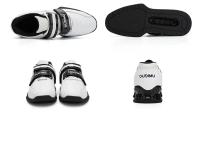 Zapatos De Gimnasio Para Hombres Y Mujeres Negros Rojos Con Cordones Y Anillas Para Levantamiento De Pesas Y Entrenamiento Completo Suela De Goma Microfibra Y Cuero Soporte Y Equilibrio - details 15