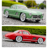 Modelo De Coche a Escala 1:24 Mercedes Benz 300SL Aleación Coche Clásico Vintage Diecast Metal Con Sonido Y Luz Regalo Para Niños Juguete De Colección - details 8