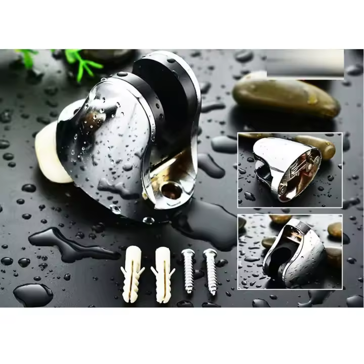 Soporte Ajustable Para Cabeza De Ducha De 45 Grados Dorado Soporte De Pared Para Ducha Mano Algodón ABS Para Baño Doméstico - 1