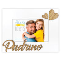 Marco de Sobremesa Zep en Madera Blanca con Escritura y Decoración en Relieve en Forma de Corazón para Fotografías 10x15 - details 8