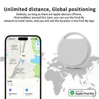 Rastreador Inteligente GPS Bluetooth Dispositivo Antipérdida Para Llaves Equipaje Cartera Compatible Con Apple Find My iOS - details 2