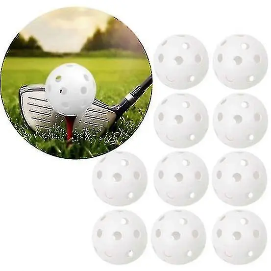Pelotas de Golf de entrenamiento con vaqueros, paquete de 10, color Blanco - 1