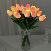 5/10pcs Tulipes LED Artificial Flores PU Flor Falsa Bouquet Luz Nocturna Para Decoración De Jardín Hogar Bodas Cumpleaños Regalo - details 4