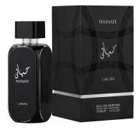 Perfume HAYAATI BLACK Lattafa 100ml +ATOMIZADOR 5ml Recargable GRATIS! Perfume UNISEX Perfume Árabe Original De Dubai Emiratos Árabes, oriental - details 0