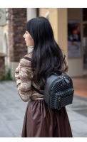 Mochila Versátil Para Mujeres 2024 Con Impresión De Polka Dots Mini Mochila Fresca Y Dulce Material PU Con Funda De Poliéster - details 14
