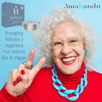 Amakandu-Crema de manos hidratante y reparadora Proaging- Orgánica, Natural y Vegana–Indicada para pieles secas y menopáusicas- ideal para manos agrietadas - Karite + Ricinio + Vitamina D y E _Hecha en España_50 ML - details 0