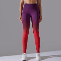 Leggings De Yoga Con Control De Abdomen Y Cambio Gradual High Waisted Para Mujer Fitness Running Entrenamiento Sin Costuras - details 35