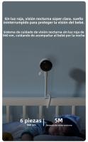 Cámara De Seguridad Para Bebé Con Visión Nocturna Infrarroja Y Control Remoto Graffiti APP WiFi Monitoreo De Temperatura Y Sonido Cámara Inteligente Para El Hogar - details 4