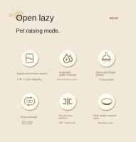 Alfombra De Comida Automática Para Gatos Y Perros Con Fuente De Agua Dispensador De Alimentos Secos Y Húmedos Para Mascotas Alimentos Y Agua Separados Contenedor De Alimentos Para Perros Y Gatos Recién Nacidos - details 13