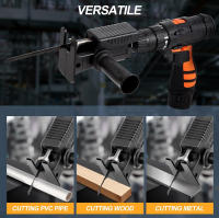 Adaptador De Sierra Reciprocante Para Broca Eléctrica Herramienta Portátil De Corte De Madera Con Hojas De Sierra De 100/132/152mm Peso 0.4/0.45kg - details 6