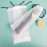 Bolsa De Almacenamiento Transparente Y Mate Para Paraguas 10pcs Diseño De Cierre Con Cordón Resistente Al Agua Para Artículos Pequeños Y Comestibles - details 5