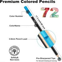 Set De Lápices De Colores Profesionales 72 Piezas Para Arte Y Pintura Escolar Lápices De Color Gráfitti Artísticos Suaves De 2B - details 1