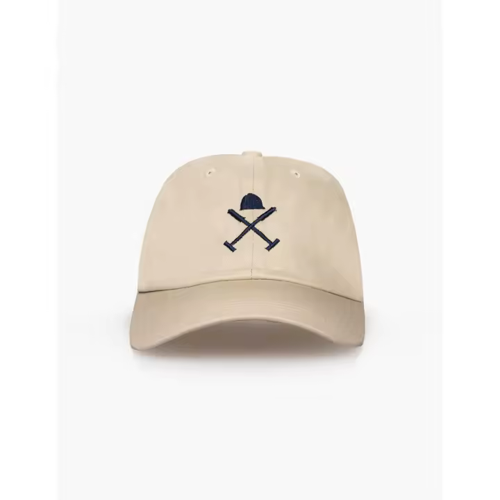 Gorra Harper Neyer Icono Beige Logo Frontal Corona Blanda Visera Curva - 1