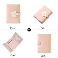 Cartera para Mujer y Niña, billetera con flores de Tres plieges, bolsillo para efectivo, tarjetero con estampado de Flores - details 1