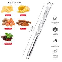 Rallador De Queso De Acero Inoxidable Con Mango Largo Para Hornear Y Zest De Limón Gadgets De Cocina Eco-amigable Y Ecológico - details 2