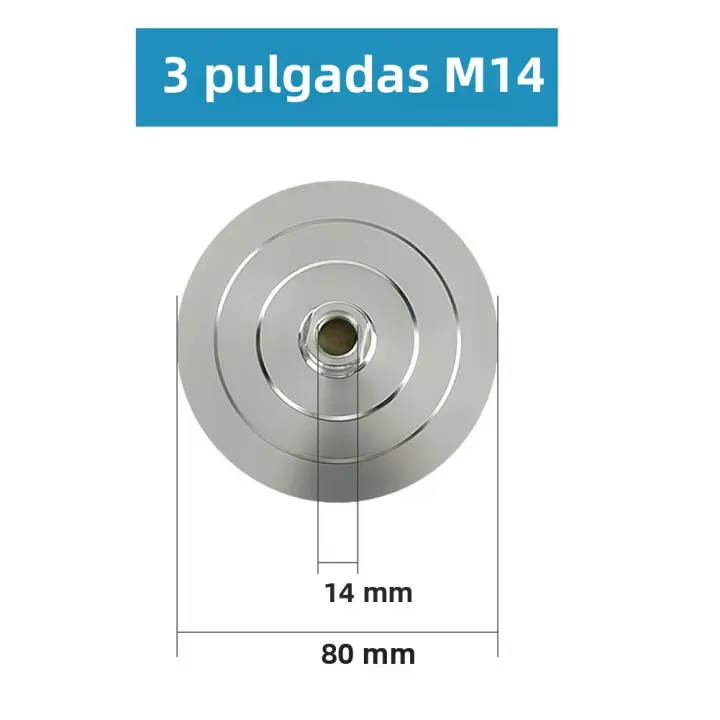 1pc 4 Pulgadas Pad De Apoyo Para Polvos Diamantados M14 M10 M16 5-8/11 Aluminio Soporte De Apoyo Para Polimento - 1