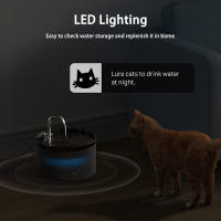 Fuente de beber con filtro automático para gatos y perros, grifo de acero inoxidable con Sensor, bomba de agua silenciosa - details 1