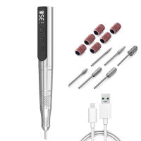 Taladro De Uñas Recargable Con Velocidad Ajustable 35000rpm Engranaje Inalámbrico De Aleación De Aluminio Para Arte De Uñas - details 0