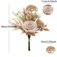 Rosa De Seda Alta Calidad Pekino Artificial Flor Para Decoración De Hogar Y Fiestas Boda Aniversario Regalo De Graduación Decoración De Navidad - details 2