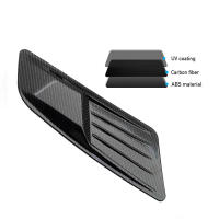 Nueva Decorativa Inclinación De Aire Para Coche Universal En Fibra De Carbono / Negro Adorno Para Parachoques De Capó Ventosa De Cubierta Estilo Y Decoración - details 3