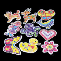 Plantillas De Puzle Pixel Art Para Hama Bolas 5mm Con Tweezers Plásticos Blancos Para Crear Juguetes 3D Regalo Para Niños - details 3