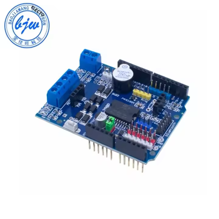 Módulo De Controlador L298P Shield R3 Para Motor DC 2A Dual H-Bridge 2 Caminos Para Arduino UNO R3 Relé 5V 12V Componente Integrado - 1