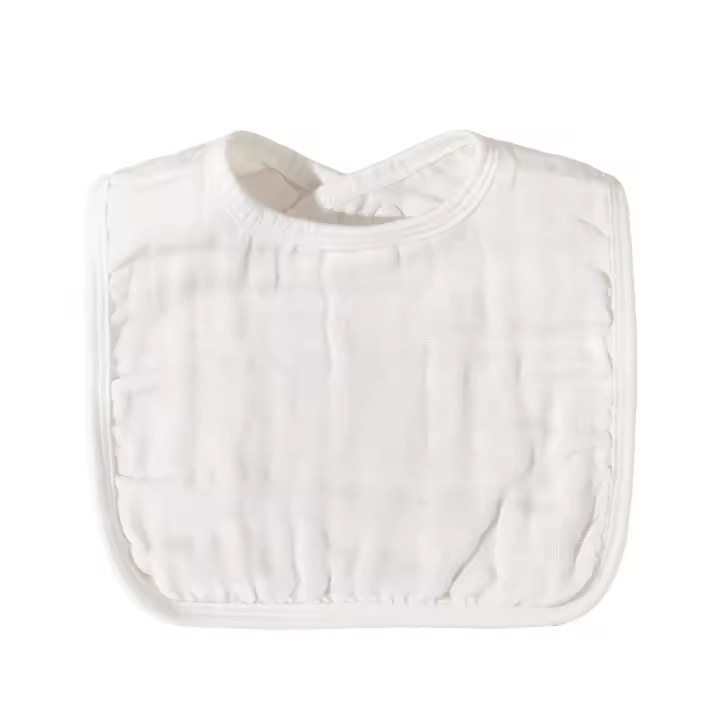 Babero para bebé de gasa de algodón puro estilo INS, absorbente, suave y cómodo - 1