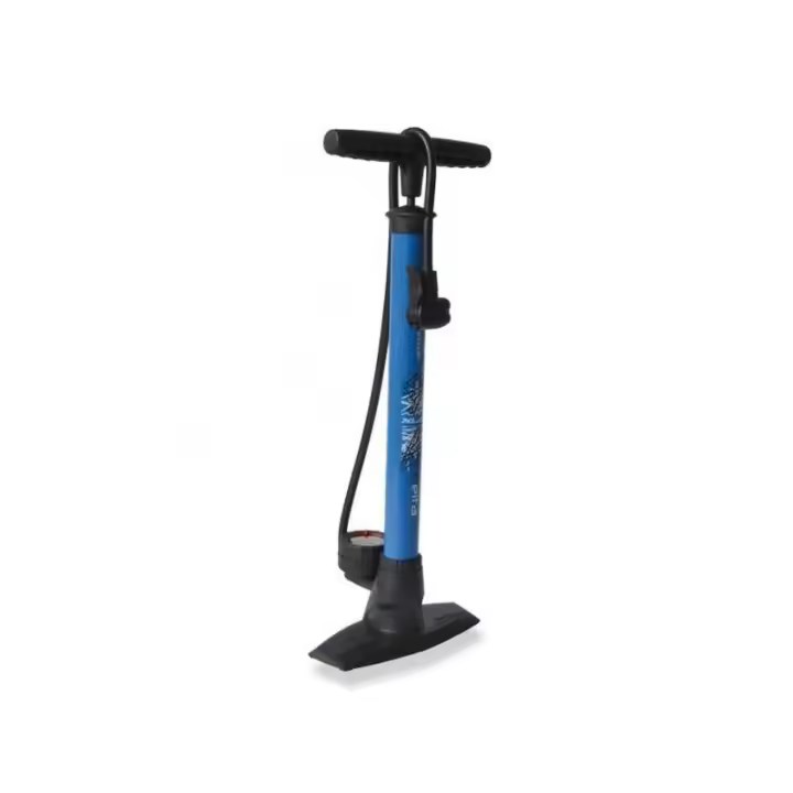 XLC PU-S04 Bomba de Pie Delta Azul para Reparación de Bicicletas - 1