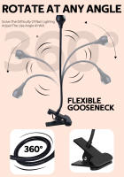 Lámpara LED UV Para Secado De Esmalte De Gel DianaBeauty Portátil Con Tubo Flexible Clip-On Mini Secador De Luz UV Para Manicura USB - details 3