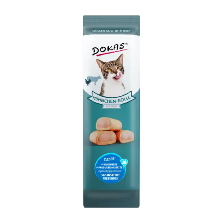DOKAS Rollos de Pollo con Ternera Gatos (32x10 gr) - 1