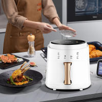 Freidora aire de 8L para cocinar de forma saludable, sartén para freír sin aceite de 1400 W, horno de circulación rápida, cesta antiadherente extraíble, fácil de limpiar, pantalla táctil digital LCD (negra) - details 2