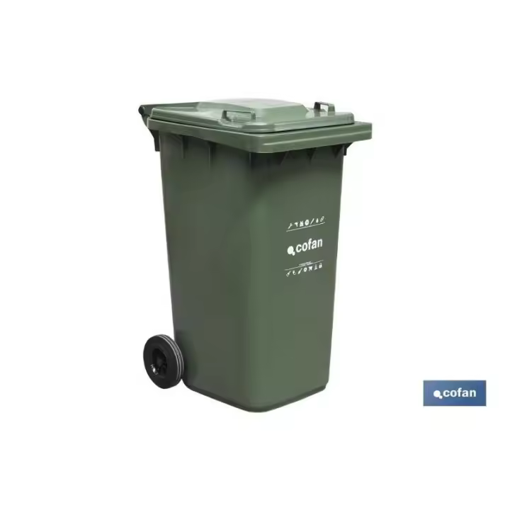 Contenedor 2 ruedas 240lt color verde - 1