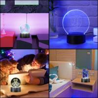 Lámparas LED 3D Luz Nocturna Con Control Remoto Inteligente Y Cable USB RGB Para Decoración De Dormitorio Regalos - details 25