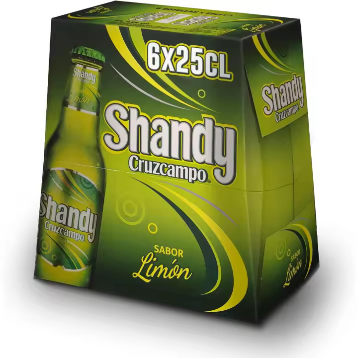 Cerveza Cruzcampo Shandy Limón vidrio 25cl (24unidades) - 1