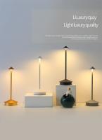 Lámpara De Mesa Recargable LED Con Sensor De Toque Luz Nocturna Sin Cable Para Lectura En Escritorio Para Restaurante Hotel Bar Habitación Dormitorio - details 0