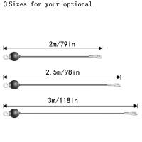 Cable De Entrainamiento De Acero Fuerte Para Gimnasio En Casa 2M-5M Diámetro 5mm Accesorios De Remolino De Cables Reemplazo Duradero - details 1