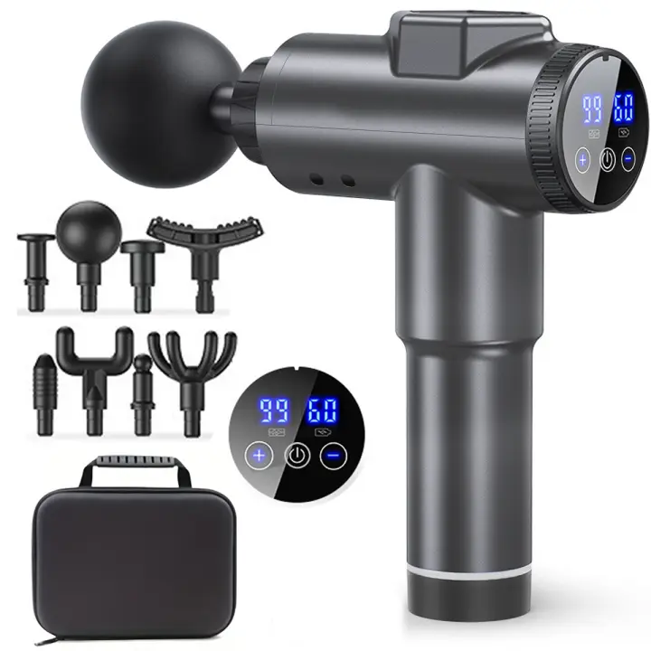 Pistola de masaje corporal para Fascia, masajeador muscular para cuello y espalda, máquina de masaje para cuello Cervical, equipo de gimnasio - 1