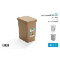 Cubo de Basura LILI HOME con Tapa Colección Neus Elegand 28L - details 1