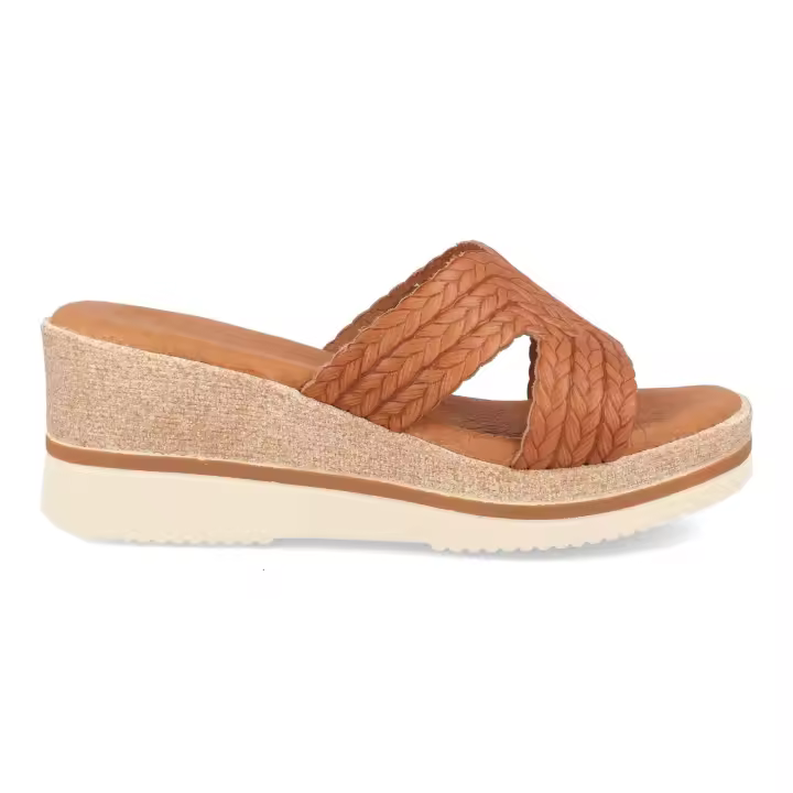 Sandalias cuña Bda 660 Cuero en piel para mujer made in Spain by Bda Shoes - 1