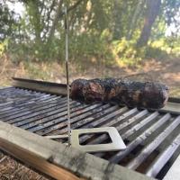Rack De Barbacoa Humanoide De Acero Inoxidable Para Alimentos Al Aire Libre Soporte Divertido Portátil Para Camping Y Fiestas De Verano Con Gancho Para Hotdogs - details 9