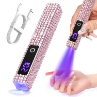 Lámpara LED UV Portátil Para Uñas Mini Para Gel Nails Con Pantalla Táctil Manicura DIY En Salones De Belleza Y Hogar - details 0