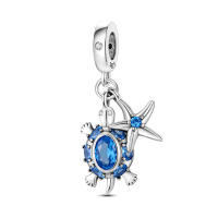 Encantos De Tortuga Marina Caracol Sirena En Plata De Ley 925 Para Pulseras Originales Accesorio De Joyería Regalo - details 13