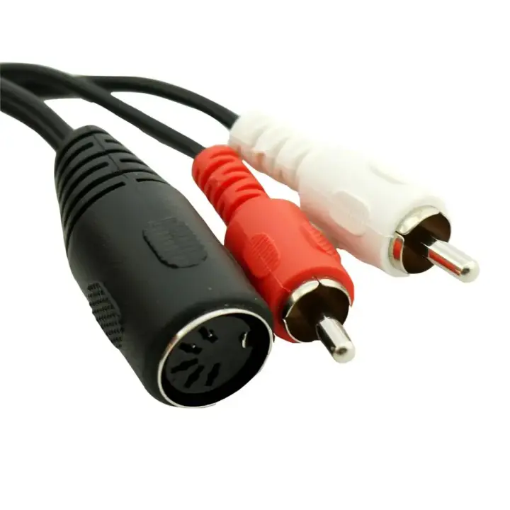 CABLEPELADO Cable Audio Estereo DIN Hembra Macho, Cable DIN de 5 Pines Hembra a RCA, Cable Midi a | Estereo | Apto para Sistemas Bang & Olufsen, Naim, Quad - 1