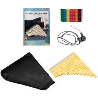 Flute De Pan Con 16 Tubos En Llavera G-A2 Instrumento De Viento Tradicional Chino De Abeto Con Bolsa De Transporte - details 6