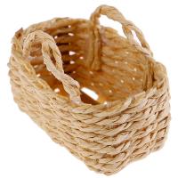 Miniatura De Casa De Muñecas Con Cesta De Alimentos Hecha a Mano En Rama De Paja Decoración Para Jardín O Interiores - details 2