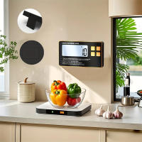 Báscula De Cocina Inalámbrica Con Pantalla Remota De Acero Inoxidable Escala Digital Magnética Para Preparación De Comidas 15KG - details 13